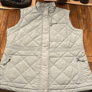 Orvis Slate Gray/Blue Quilted Vest Size L